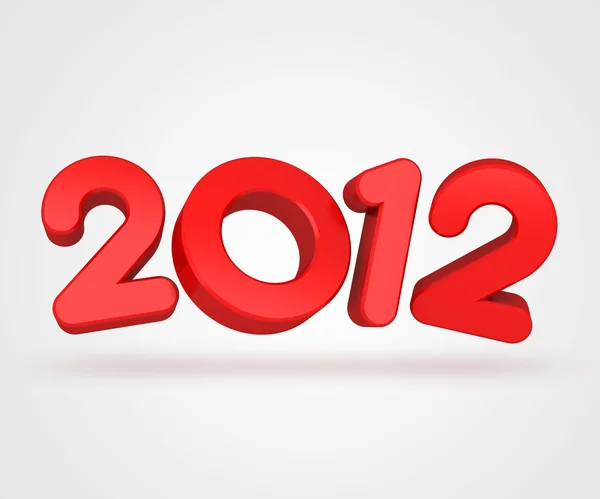 Felice anno nuovo 2012 messaggio — Foto Stock