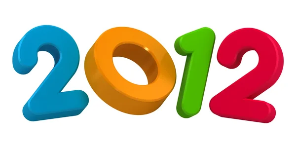 Feliz año nuevo 2012 mensaje — Foto de Stock