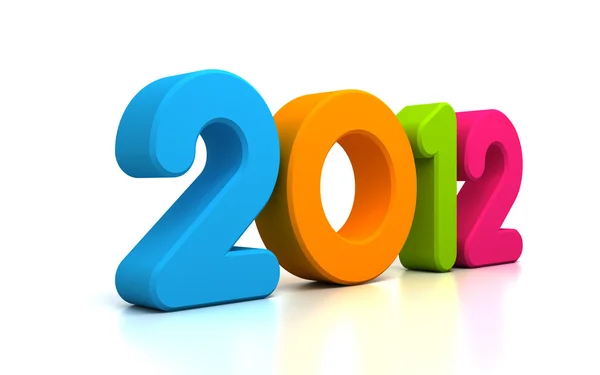 Mutlu yeni yıl 2012 mesaj — Stok fotoğraf