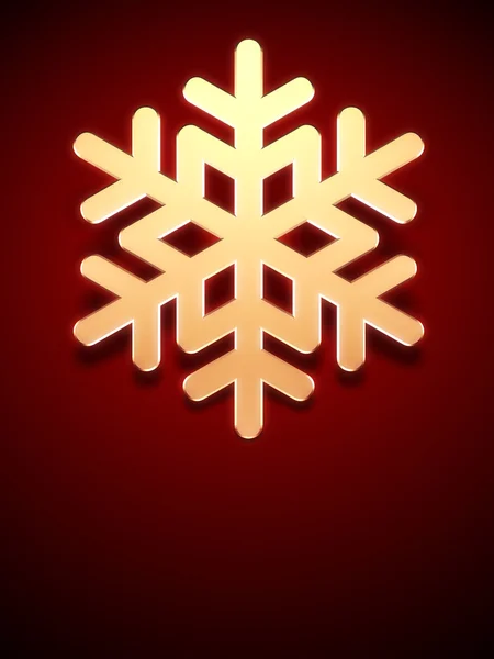 3d snowflake background — Stock Photo, Image