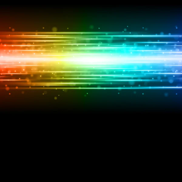 Smooth colorful technology light lines — Stock Vector
