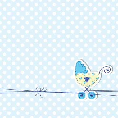 Baby arrival card clipart