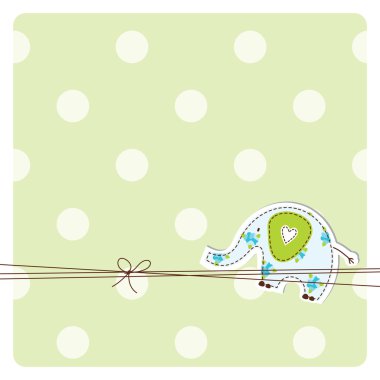 Baby shower card clipart