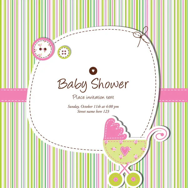 Baby announcement card — Stock Vector