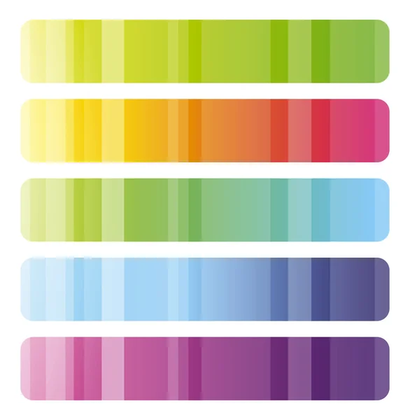Set di banner web colorati — Vettoriale Stock