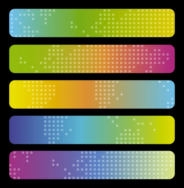 Set of colorful web banners — Stock Vector