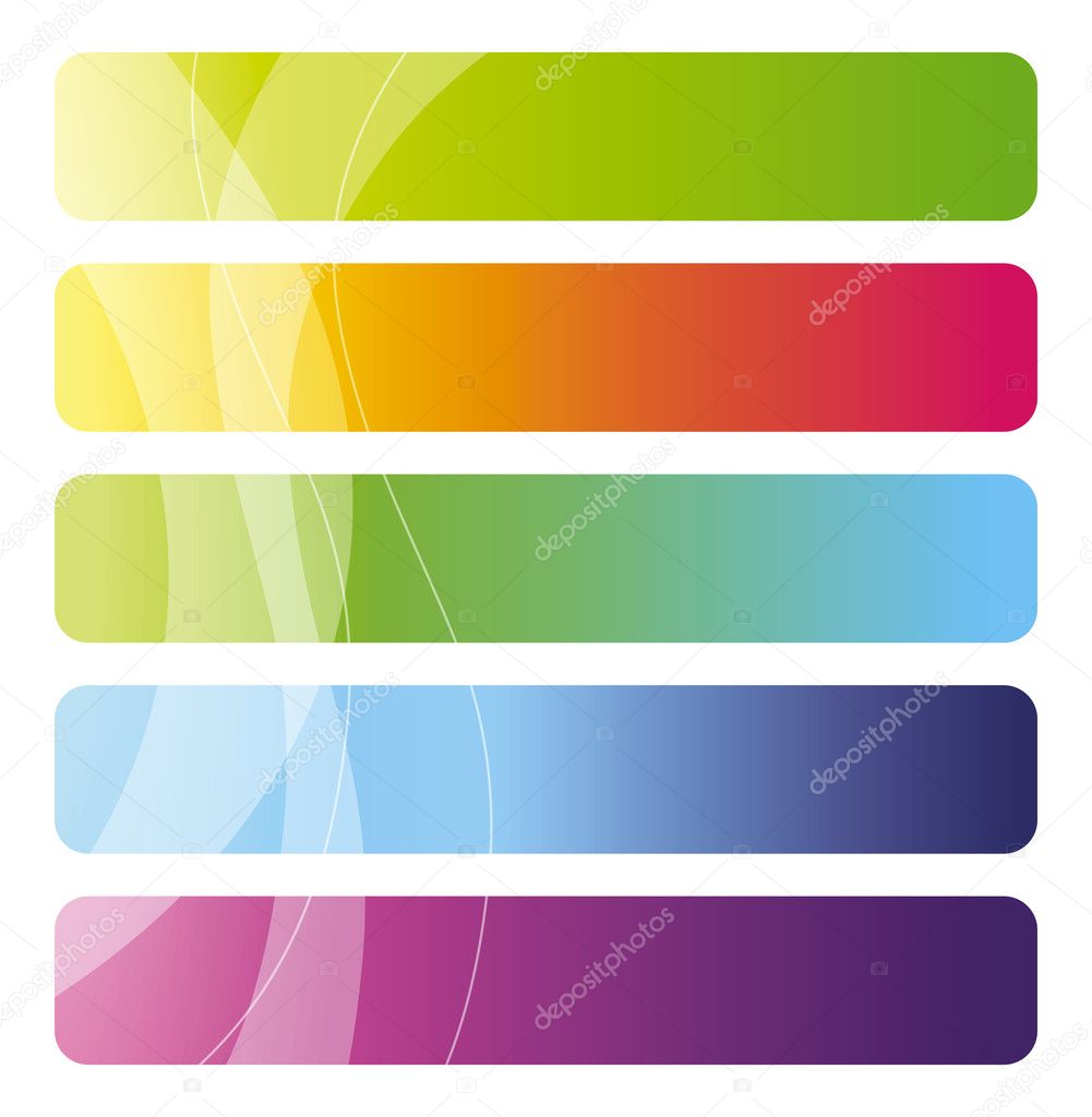 Set of colorful web banners