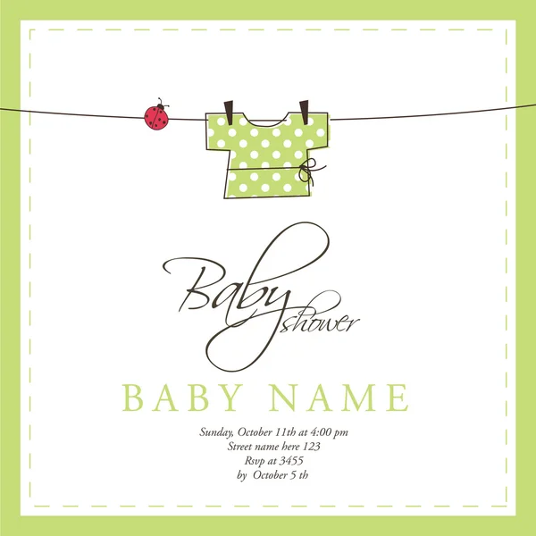 Baby card di arrivo — Vettoriale Stock