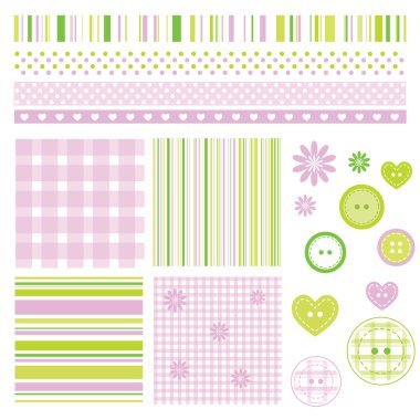 Scrapbook design elements clipart