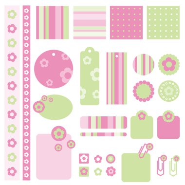 Scrapbook design elements clipart