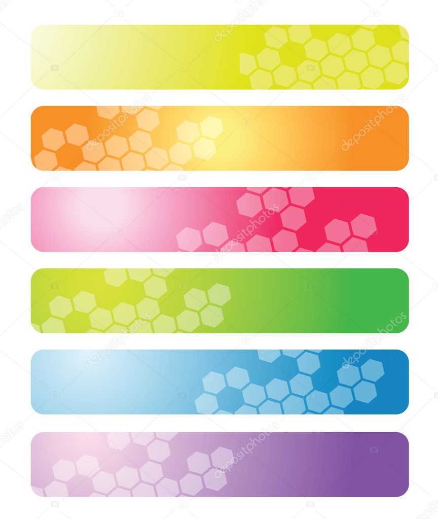 Abstract web banners
