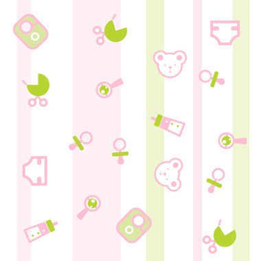 Baby pattern clipart