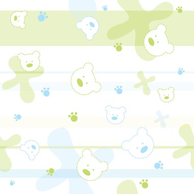 Cute baby Seamless pattern clipart