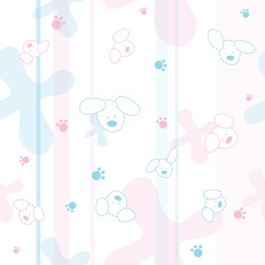 Cute baby Seamless pattern clipart