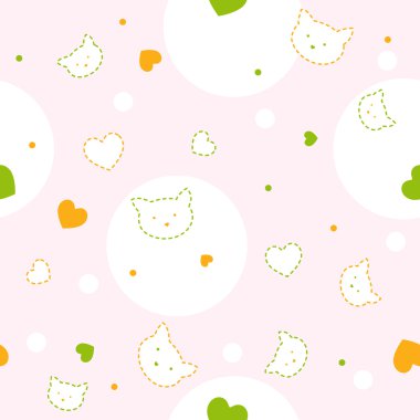 Cute baby Seamless pattern clipart