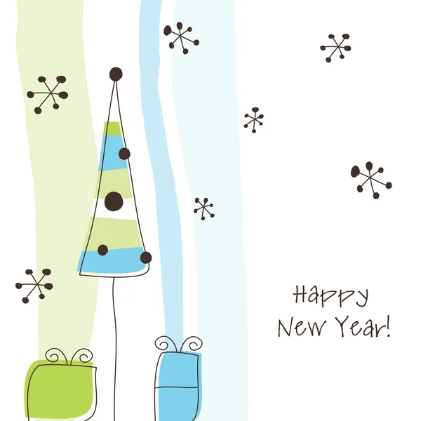 New year's card — Stock Vector