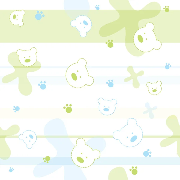 Cute baby Seamless pattern — Stock Vector