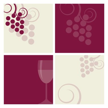 Wine elements clipart