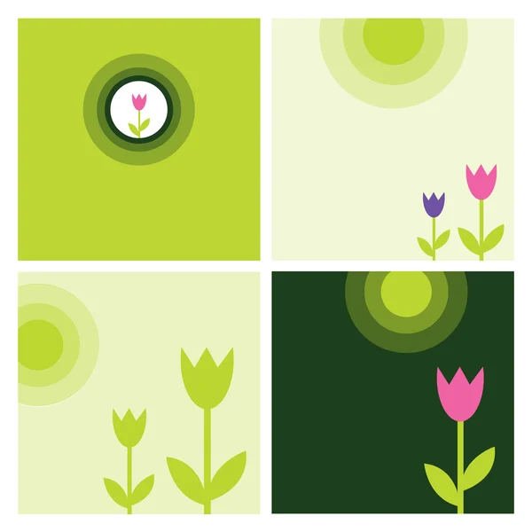 Éléments floraux — Image vectorielle