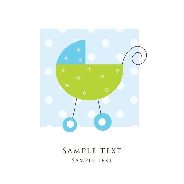 Baby arrival card — Stock Vector
