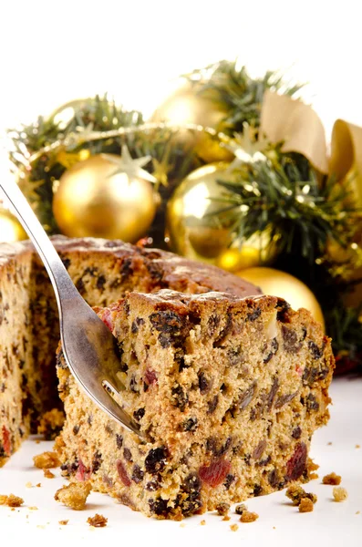 Vers gebakken kerstfruit taart — Stockfoto