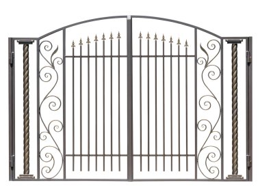 Modern decorative, light gates. clipart