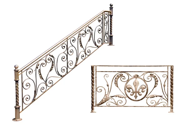 Clôture décorative des escaliers, balcon, galeries . — Photo