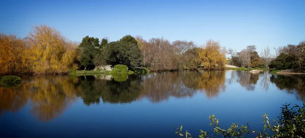 stock image Tranquil Lake, autumn colours.