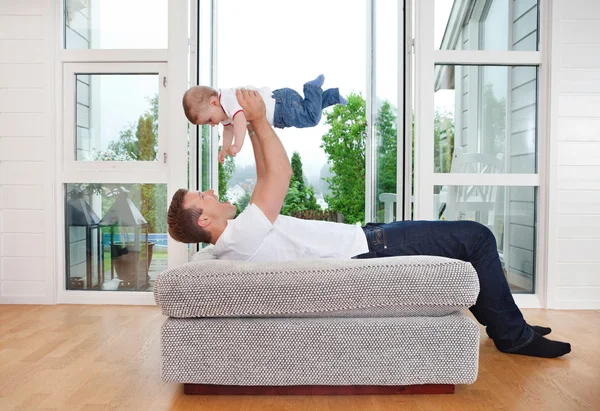 Playful Father with Child — Stock Photo, Image