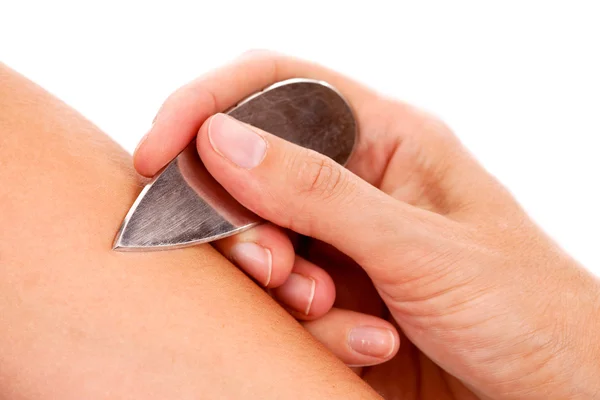 マクロ chokishin 鍼治療のツールの詳細 — ストック写真