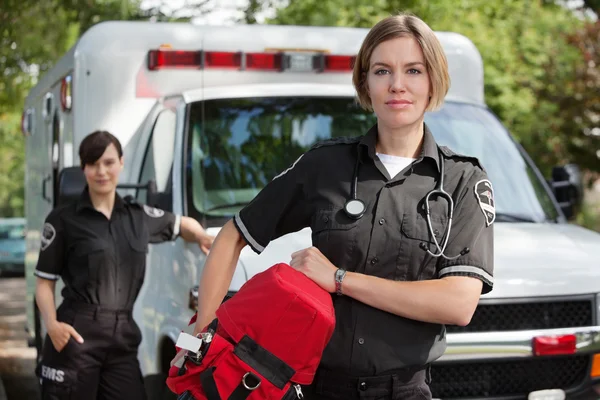 EMS with Oxygen — Stock Photo, Image