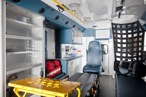 Ambulans interiör — Stockfoto
