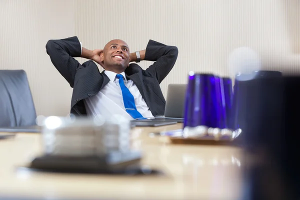 Relaxed businessman daydreaming — Stock Photo, Image