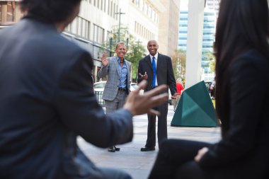 Business Greeting Each other clipart