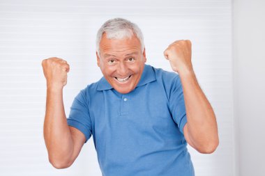 Cheerful Senior Man clipart