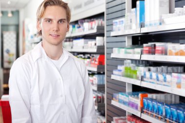 Portrait of Male Pharmacist clipart