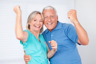 Portrait of Cheerful Couple clipart