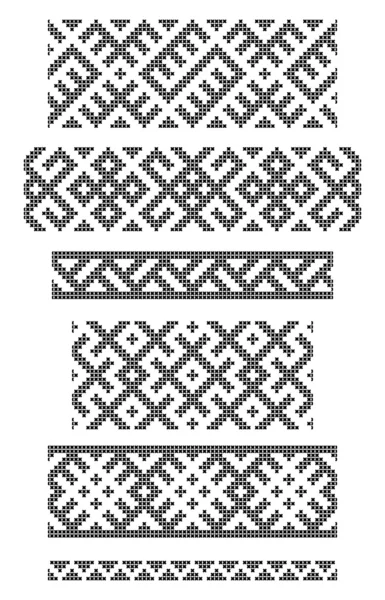 Borders, embroidery cross — Stock Photo, Image