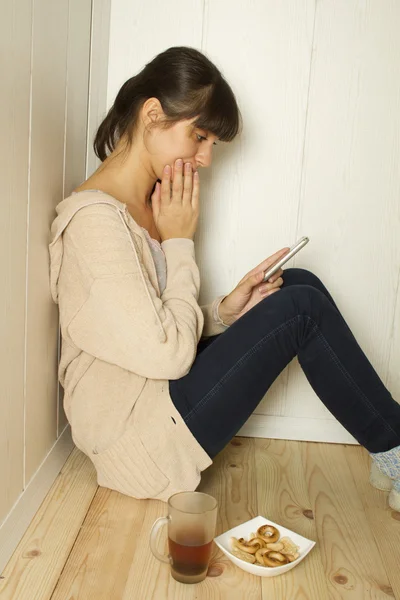 SMS tipik kadın — Stok fotoğraf