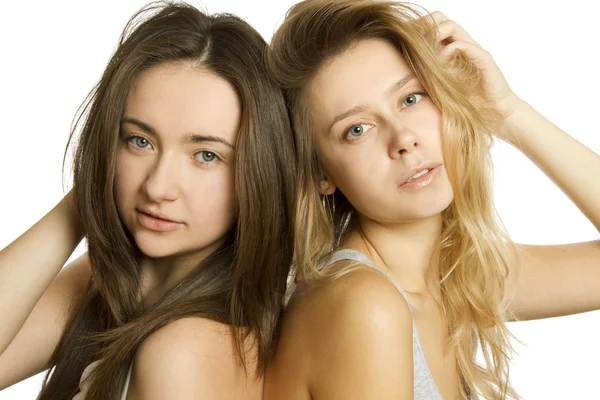 Δύο όμορφες νεαρές γυναίκες — Φωτογραφία Αρχείου