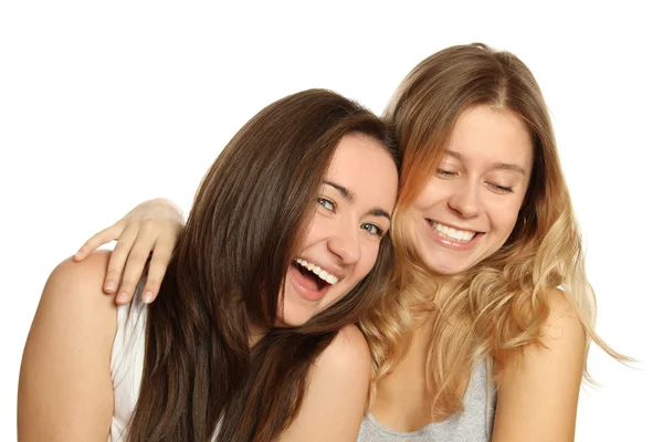 Två vackra unga kvinnor — Stockfoto