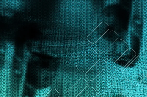 Latar belakang Grunge dalam tekstur dan elemen teknologi — Stok Foto