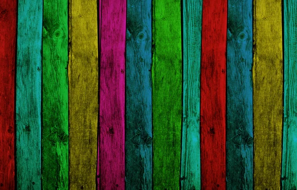 Tablones de madera de colores — Foto de Stock