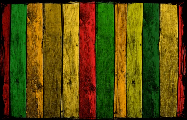 Tábuas de madeira Grunge coloridas — Fotografia de Stock