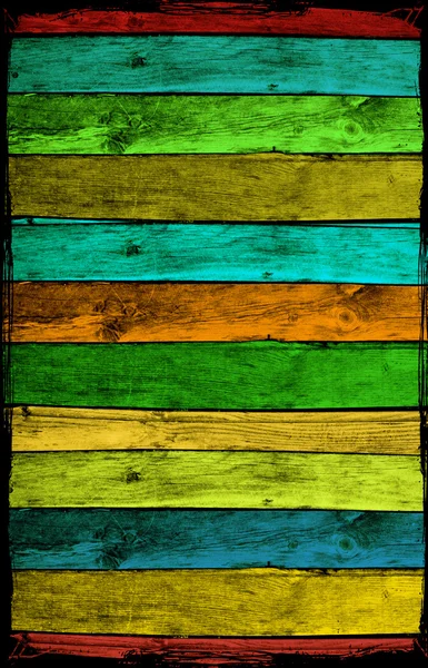 Tablones de madera de colores — Foto de Stock