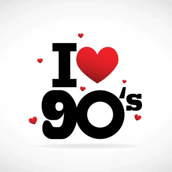 I Love 90 's — стоковый вектор