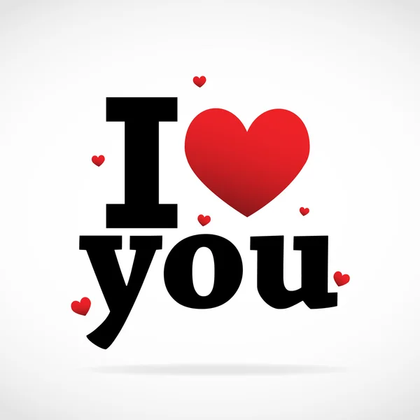I Love you — Stock Vector