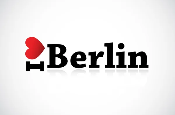 Berlin aşk — Stok Vektör