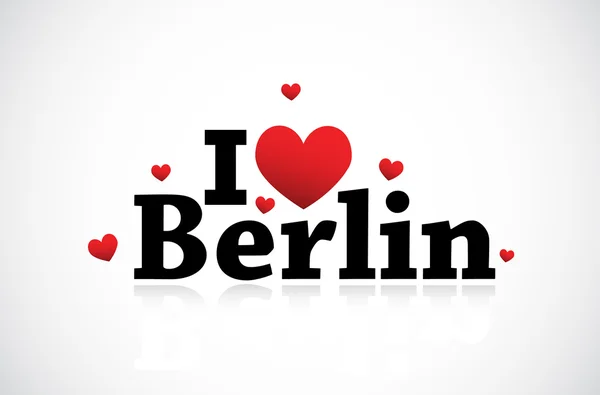 ベルリン アイコンを愛してください。 — ストックベクタ