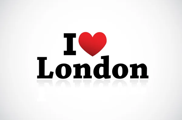 I Love London — Stock Vector